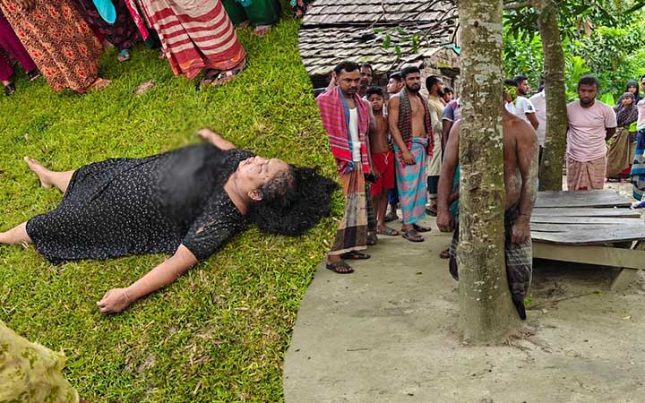 শার্শায় গাছে ঝুলন্ত স্বামী, মাঠে স্ত্রীর লাশ